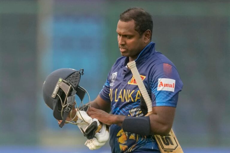 Odisha STA Uses Angelo Mathews Timed-Out Dismissal To Create Helmet Awareness